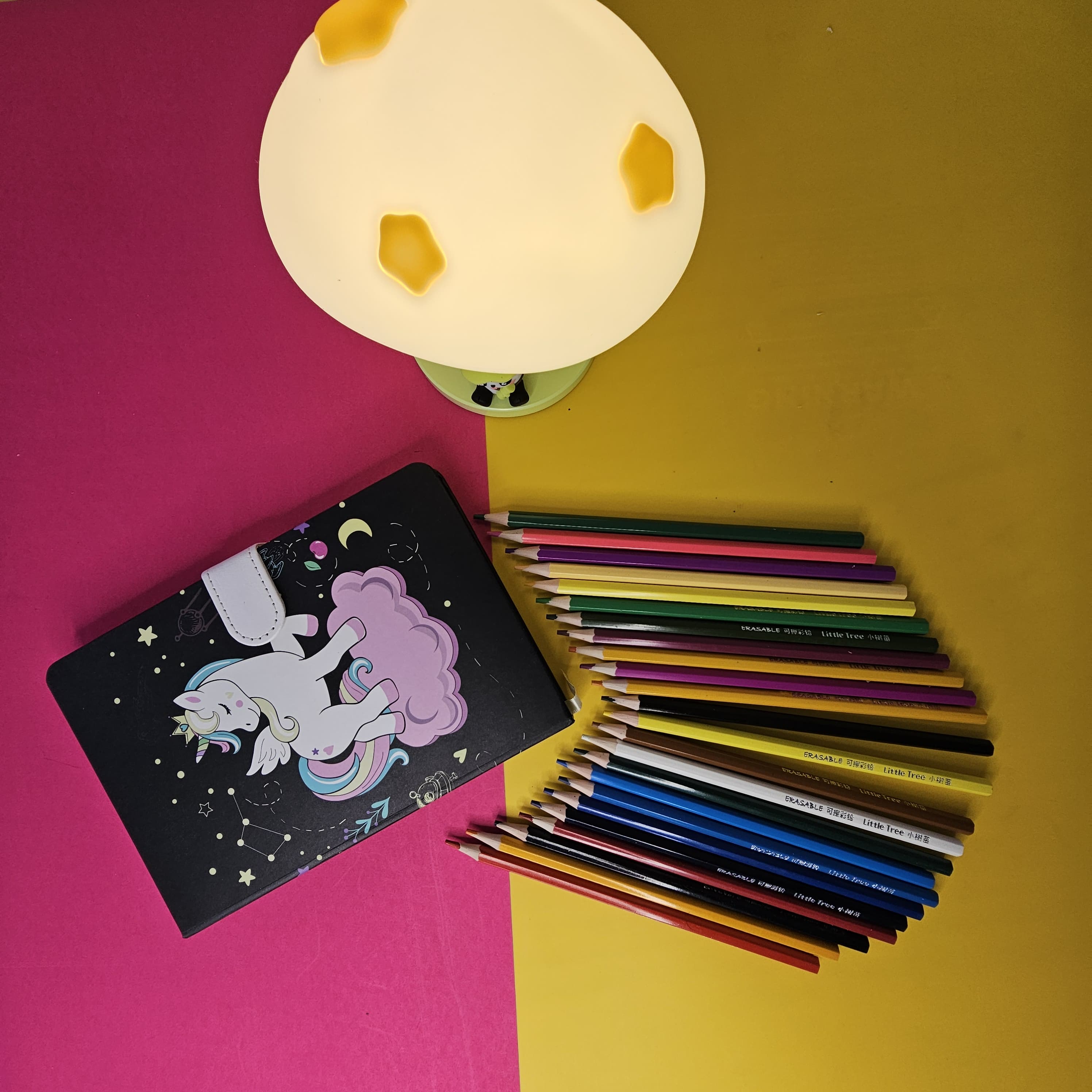 Erasable Colour Pencil Set – 24 Vibrant Shades with Sharpener ✏️🧼